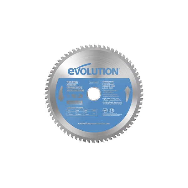 8-1/4" Thin Steel Cutting Blade, 1" Arbor